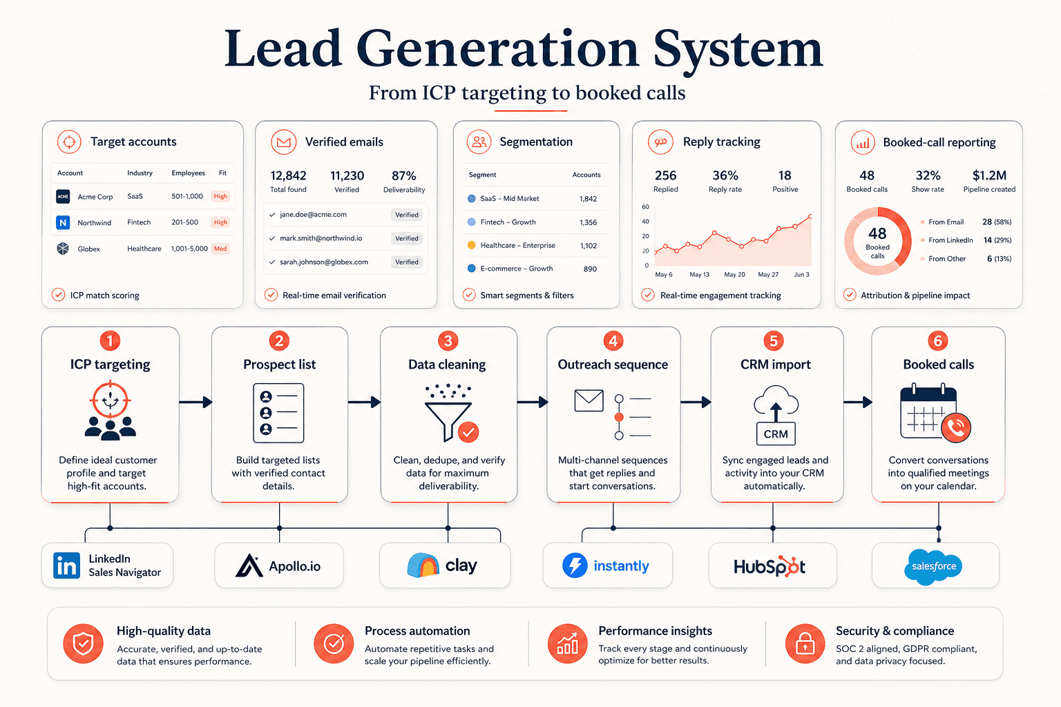 Lead Generation System visual system artwork